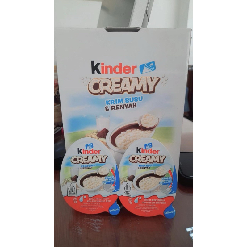 

Promo Kinder Creamy 1 box isi 12pc