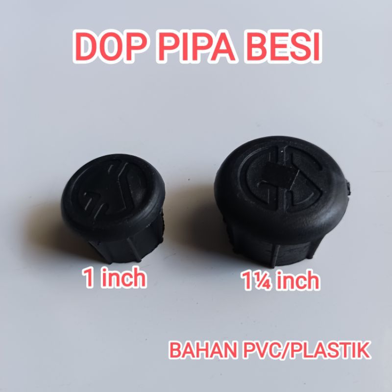 TAPAK DOP PLASTIK HITAM | TUTUP PIPA  BESI HITAM BULAT  | KAKI KURSI MEJA BESI BULAT | DOP PIPA BESI