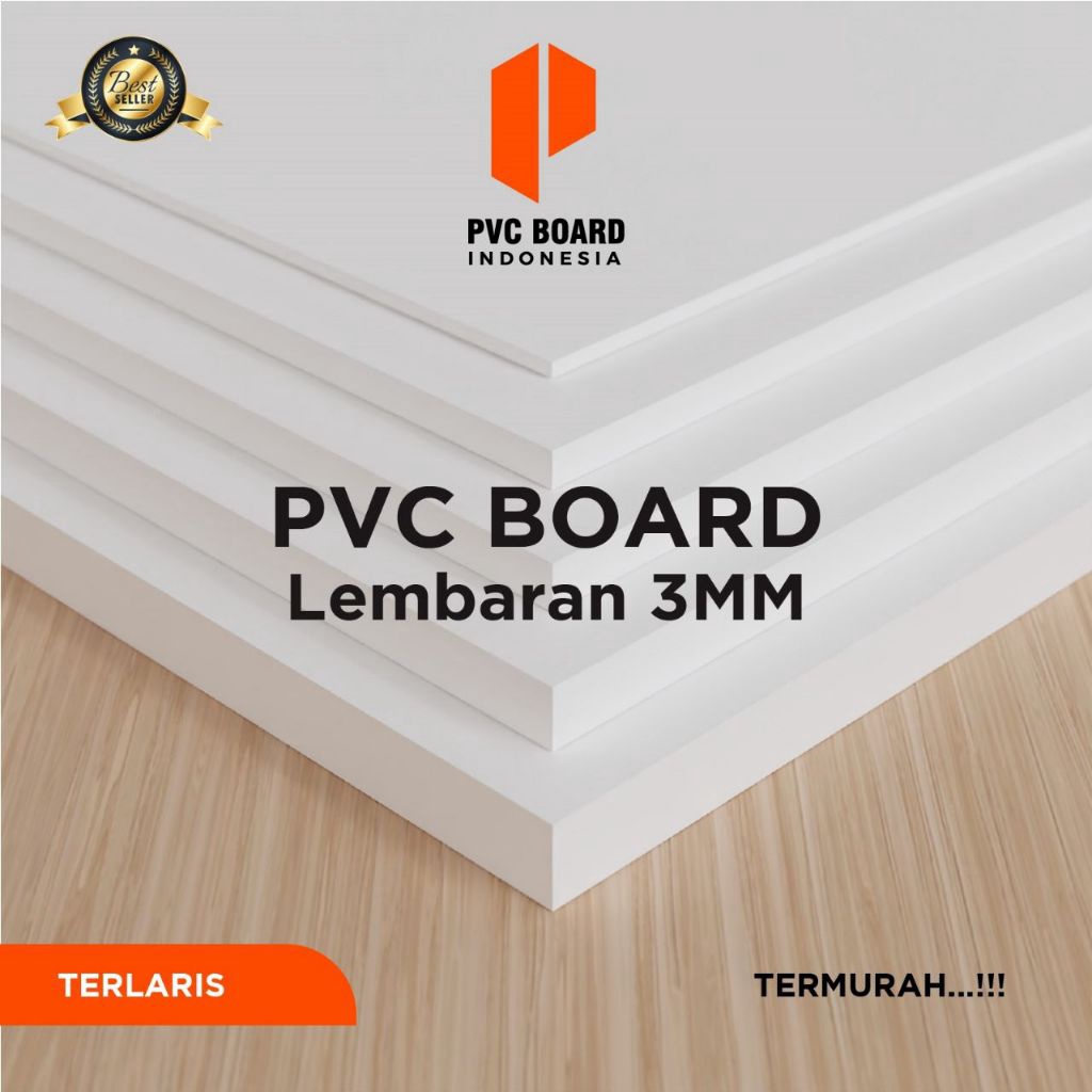 PVC Board Lembaran 3mm Ukuran 122x244cm PVC Foam Board