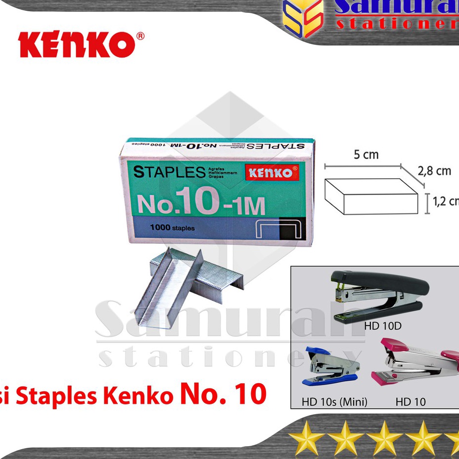 

PESTA CASHBACK Isi Staples Kenko No 1 per Box Isi 2 pak Kecil Refill Stapler no 1 isi Stepler Kecil isi Hekter Hd 1