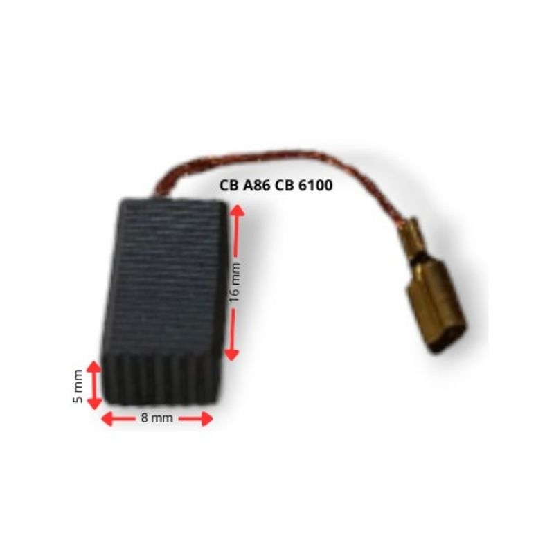 Arang Gerinda Bosch Carbon Brush 6-100 Cb A86 Gerinda Bosch Spul Bostel Gerinda bosch original