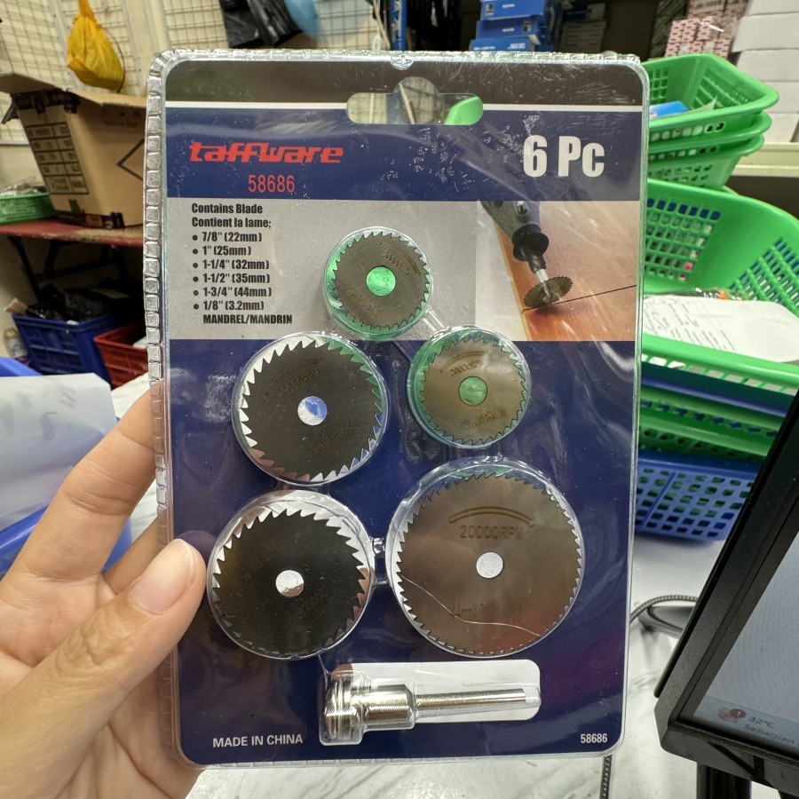 Mata Bor Potong Gergaji Mini Grinder HSS 6pcs