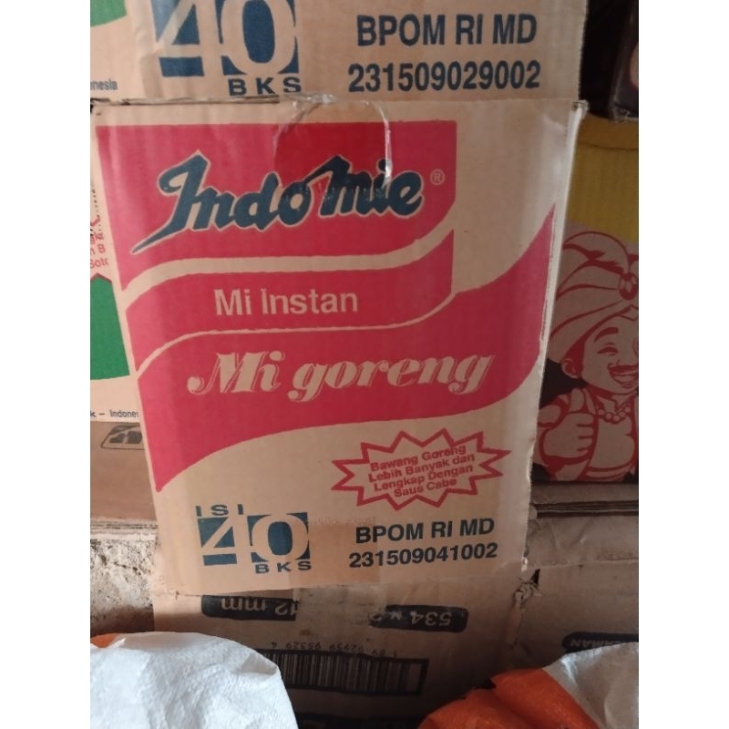 

Indomie goreng 1 karton isi 40 pcs @85 gr