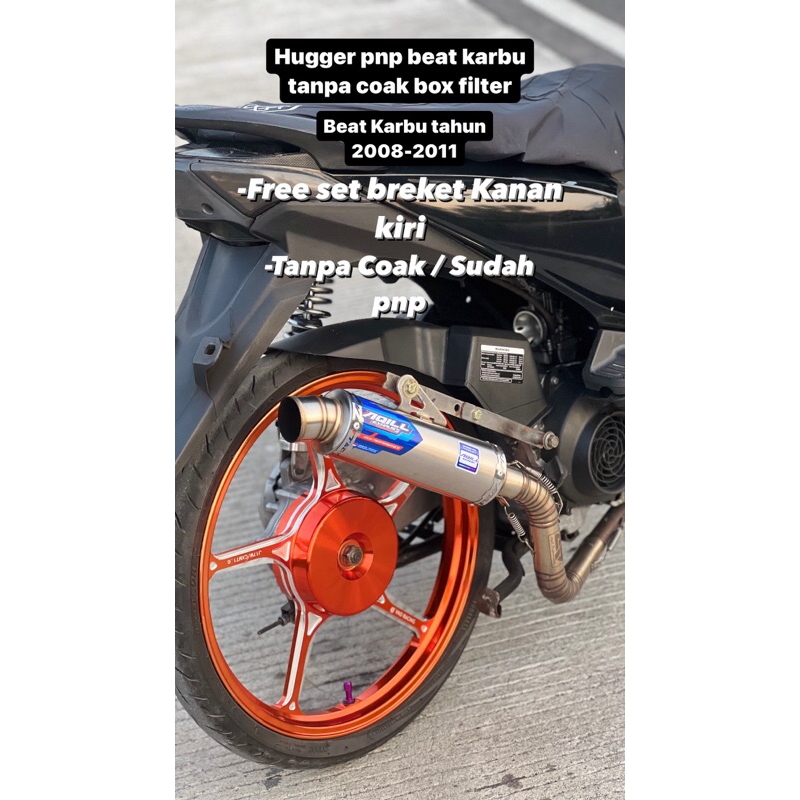 Hugger pnp box filter beat karbu free baut+breket