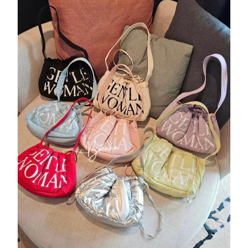 GENTLE WOMAN DUMPLING BAG ( Silver ) Original 100%