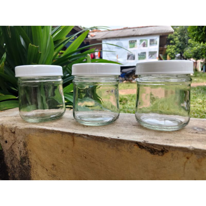 Botol kaca jar 150ml / jar kaca 150ml / Toples selai 150ml / toples bumbu 150ml
