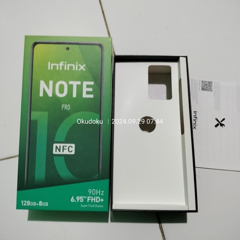 Dus Box Infinix Note 10 Pro Nfc Original Copotan