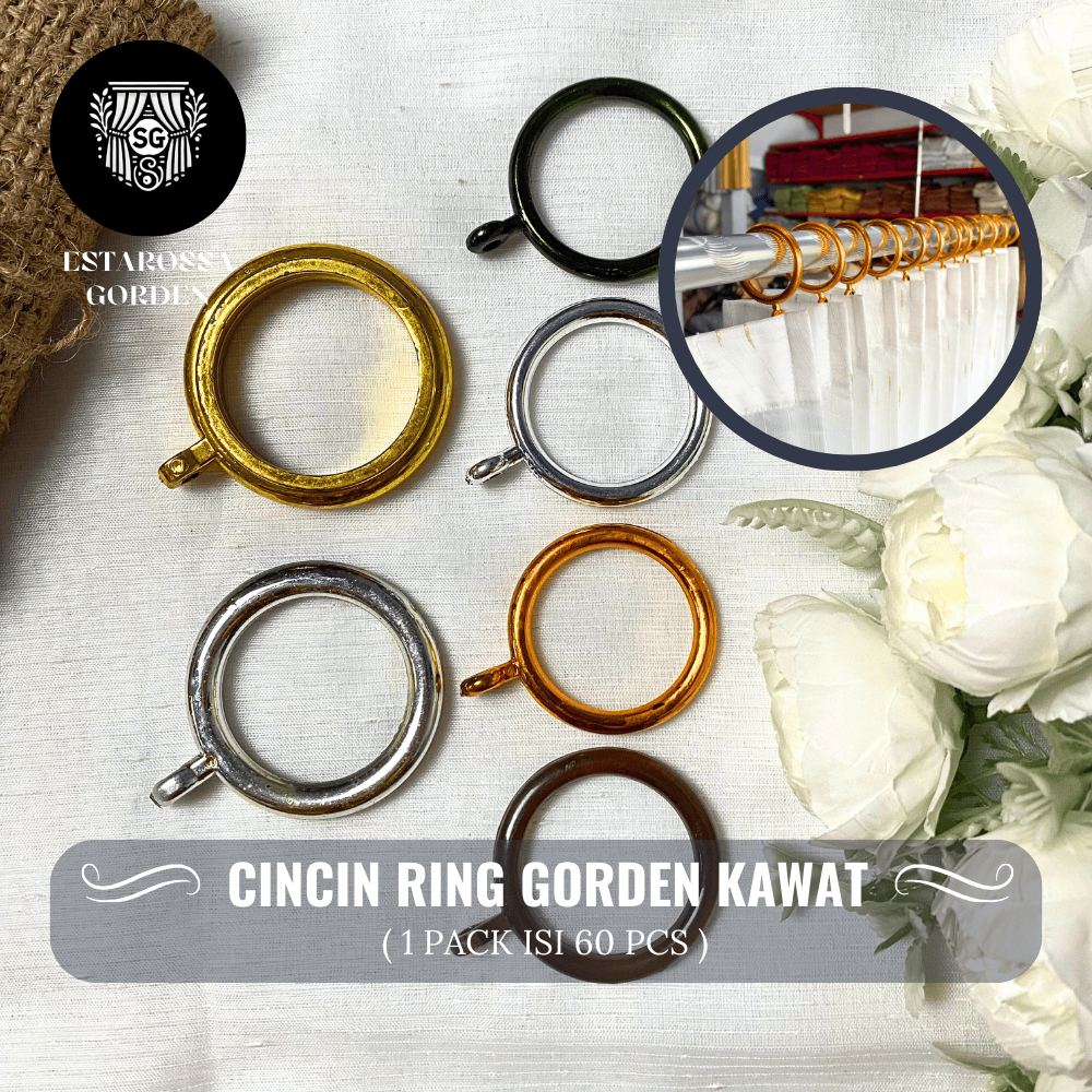 CINCIN RING GORDEN KEMASAN PACK( GELANG RING GORDEN) RING GORDEN BULAT