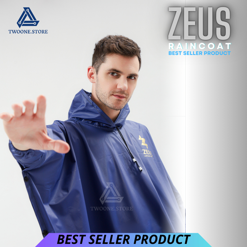 Jas Hujan Ponco Model Kelelawar Bahan PVC 0,25 Kuat Tebal dan Elastis