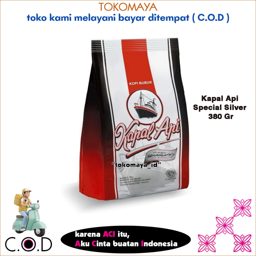 

KOPI KAPAL API SPECIAL SILVER 350 GR - kopi bubuk hitam