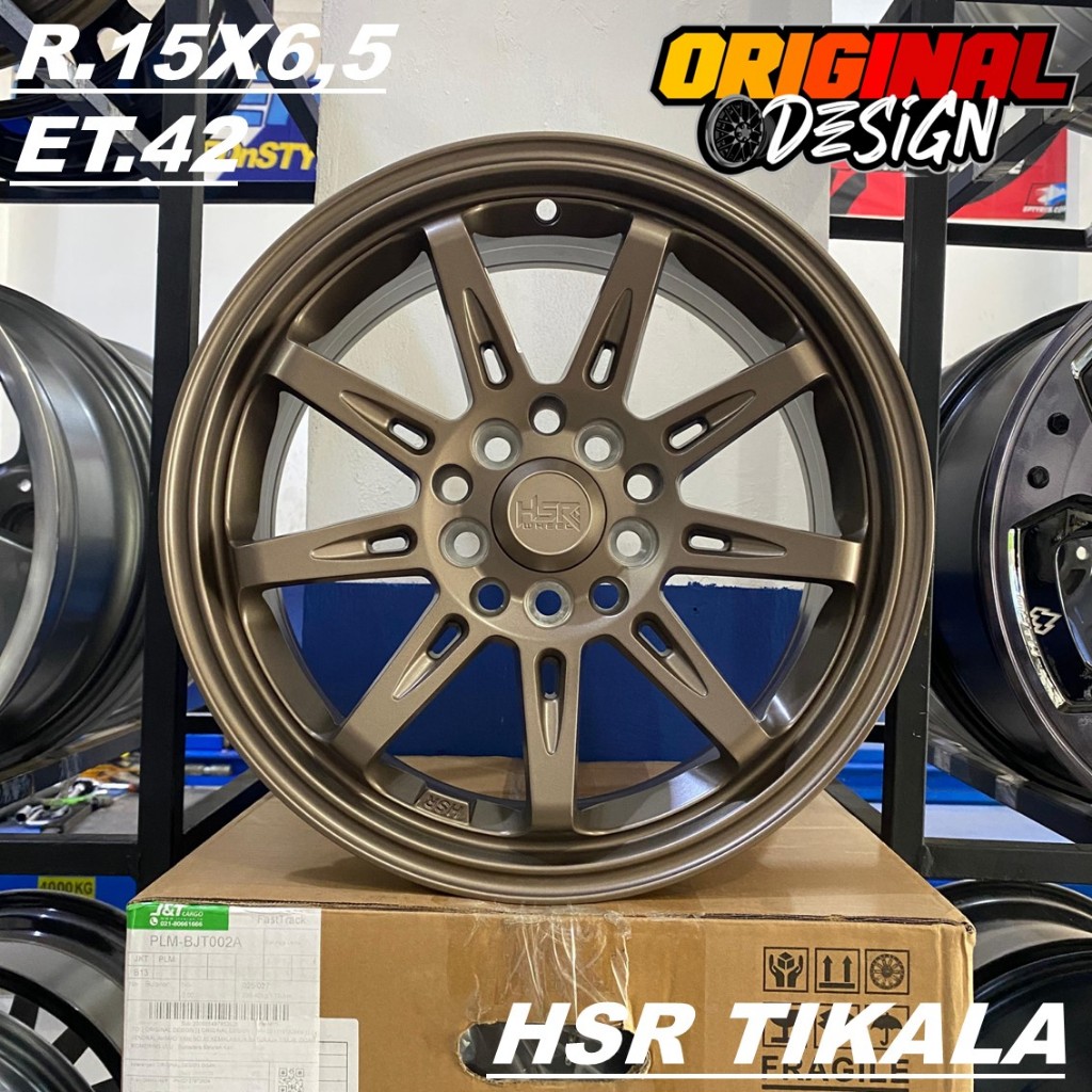 Velg mobil ring 15 grandmax, apv, carry, HSR TIKALA R15 lubang 5 warna bronze