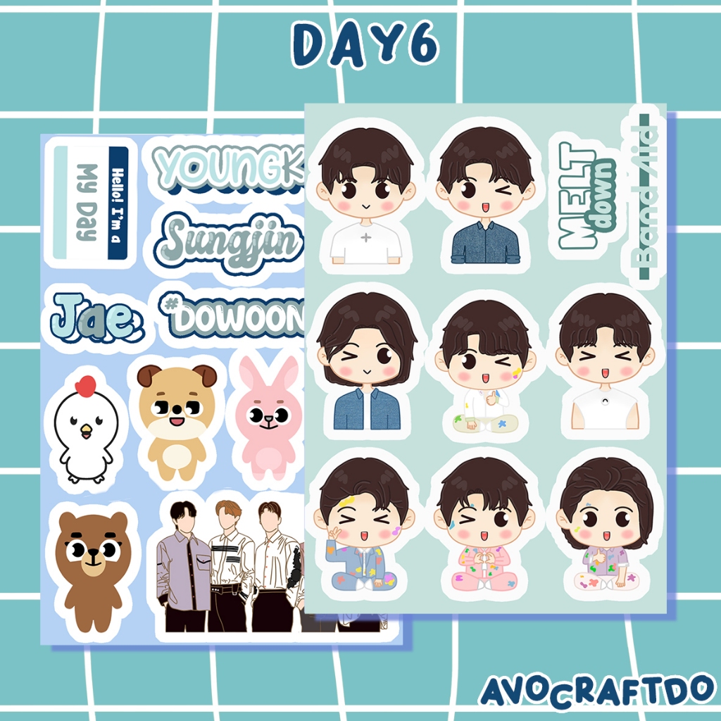 

[ AVOCRAFTDO ] Sticker Kpop Day6 Die Cut