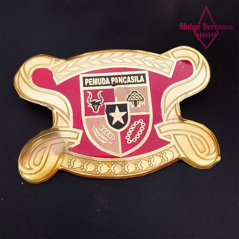 Emblem Pin Logo Pemuda Pancasila Warna Merah Emblem Pemuda Pancasila - Mulyo Bersama
