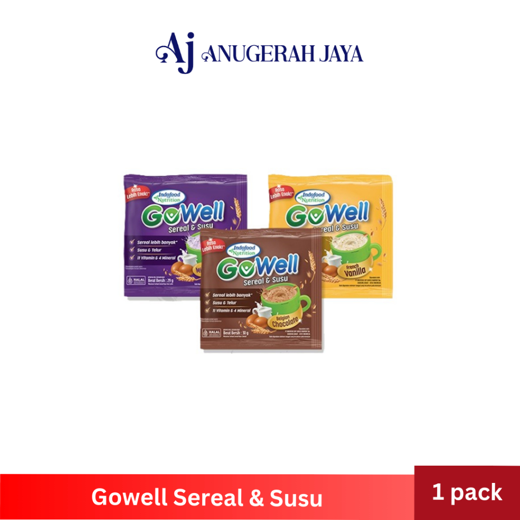 

GOWELL Sereal & Susu (1 renceng isi 12 bks @ 29 gram)