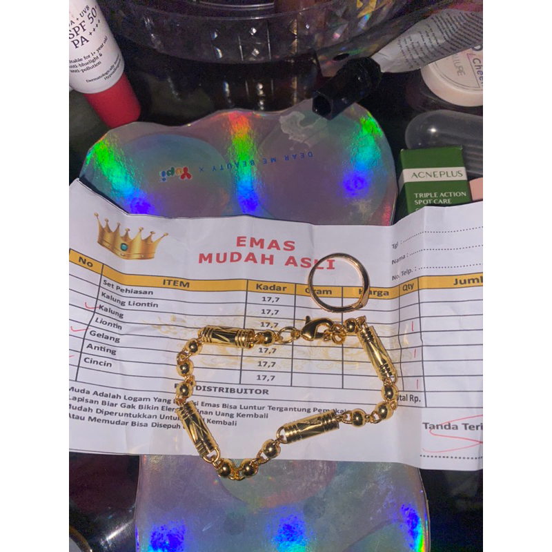 GELANG DAN CICIN EMAS MUDAH ASLI