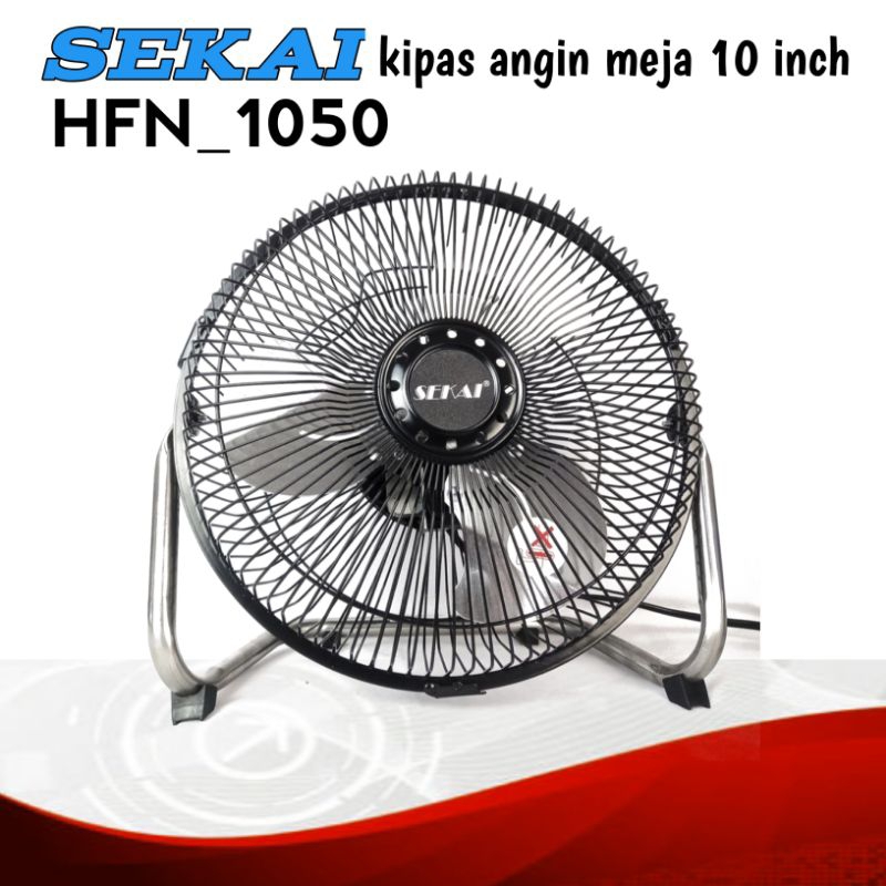 SEKAI HFN-1050.kipas angin meja Sekai 10 inch.kipas angin besi
