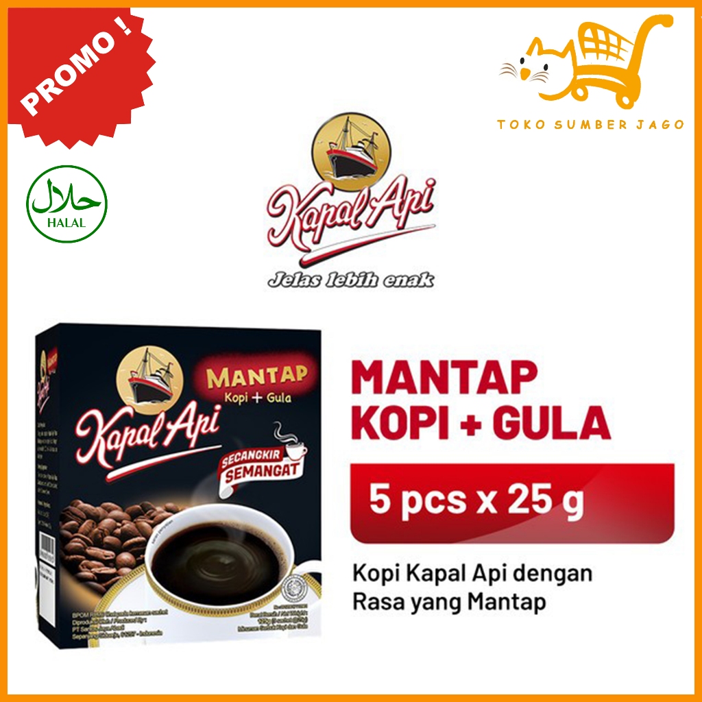 

KAPAL API Gula Rasa Mantap 1 Box (5 Sachets x 25 gr)