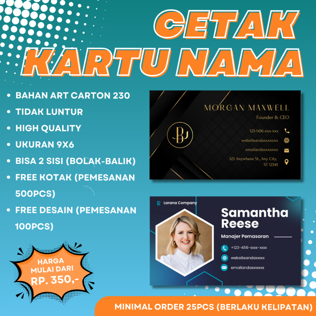 

kartu nama murah / id card / kartu promosi