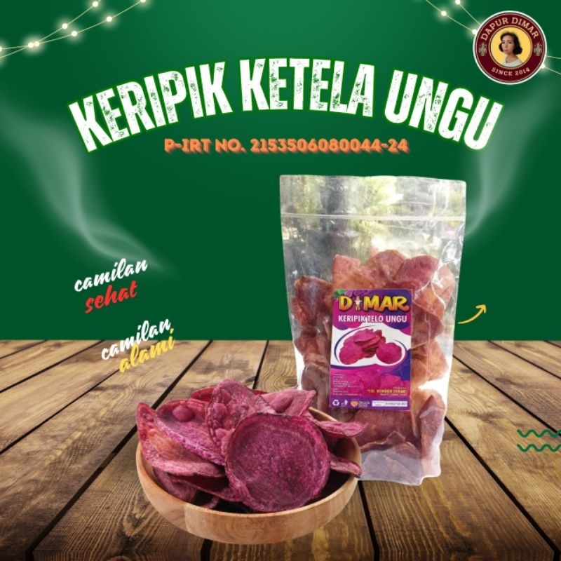 

KERIPIK KETELA UNGU 100GR/KERIPIK LEZAT/KERIPIK ALAMI/KERIPIK SEHAT/KERIPIK UBI UNGU /JAJANAN HIT/JAJANAN MURAH