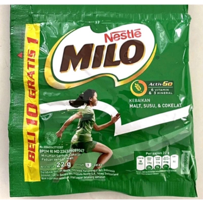 

NESTLE MILO ACTIVE GO 1 RENCENG ISI 10 PCS