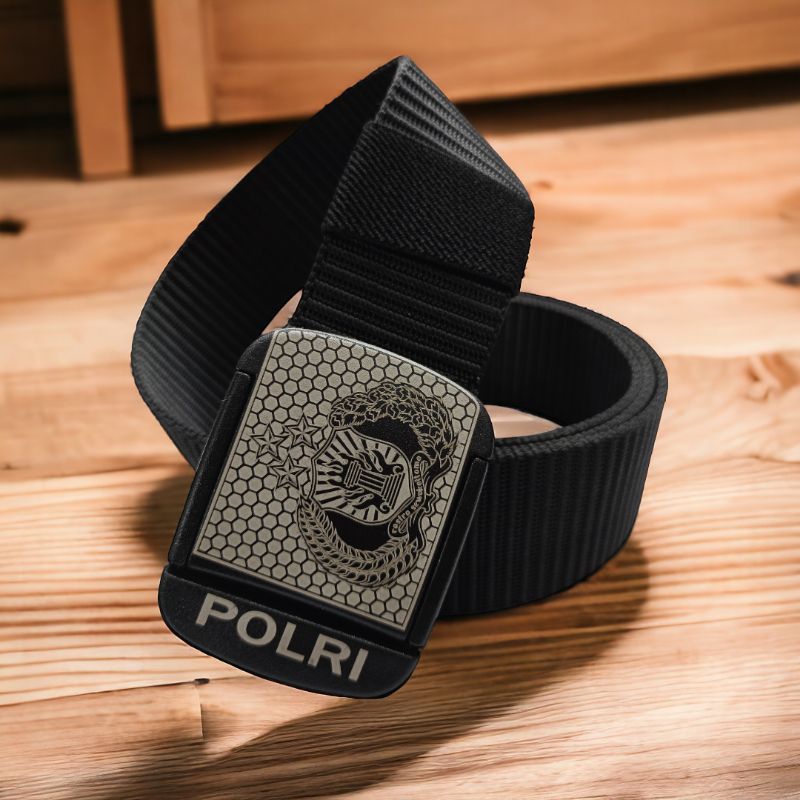Sabuk tactical POLRI warna hitam