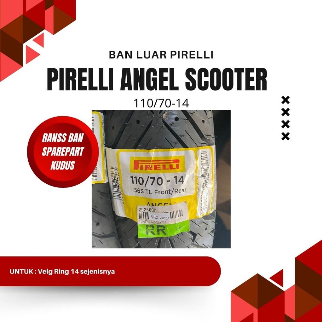 BAN LUAR PIRELLI ANGEL SCOOTER 110/70-14