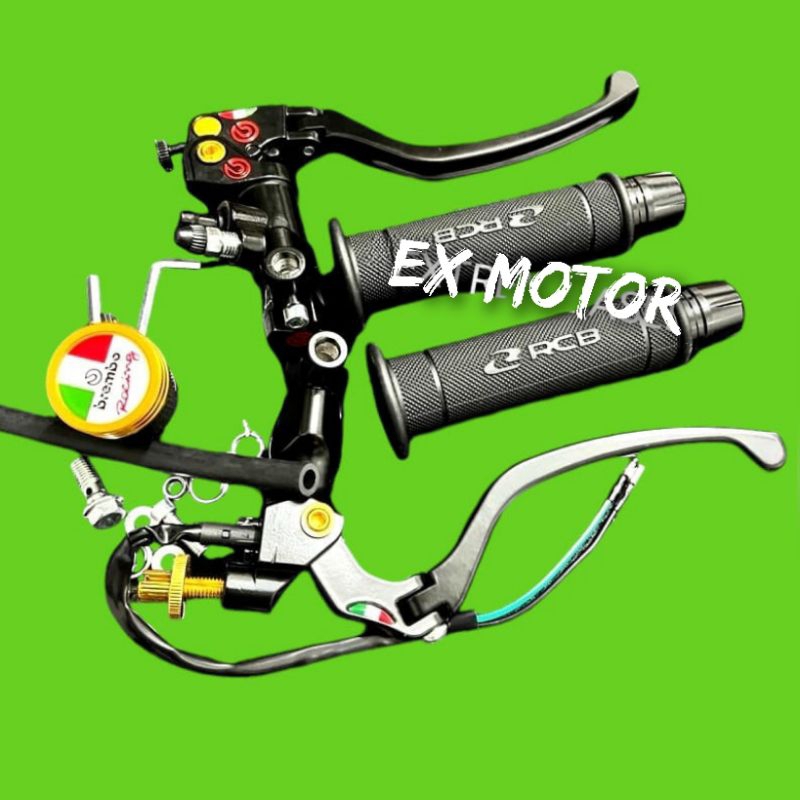 Paket Master Rem Model Izumi Plus Handgrip Rcb Hg55 Plus Jalu Stang Full Cnc Universal Motor Beat Va