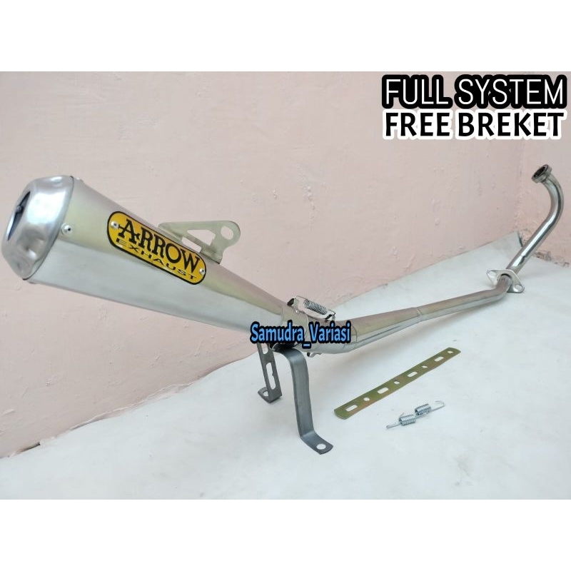 Knalpot Racing Arrow Exshaust Motor Jupiter MX 135 old, Jupiter MX New 135, Satria Fu karbu, Satria 