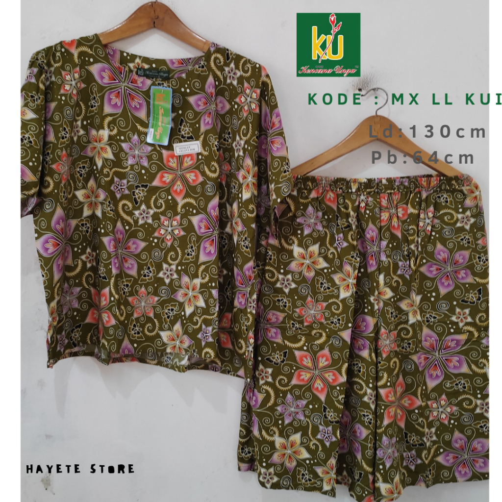 Setelan Kencana Ungu Jumbo Label Hijau