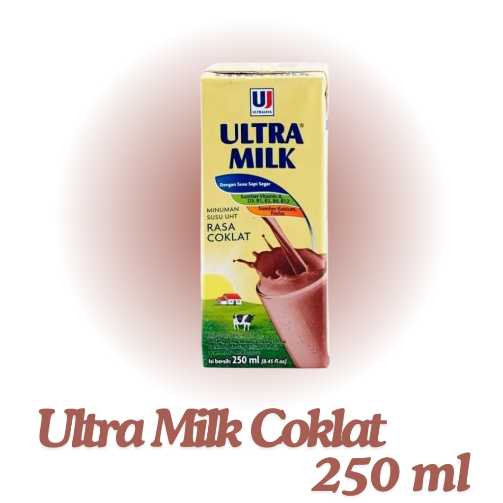 

Ultra milk coklat 250 ml/ susu UHT ultra milk coklat 250 ml