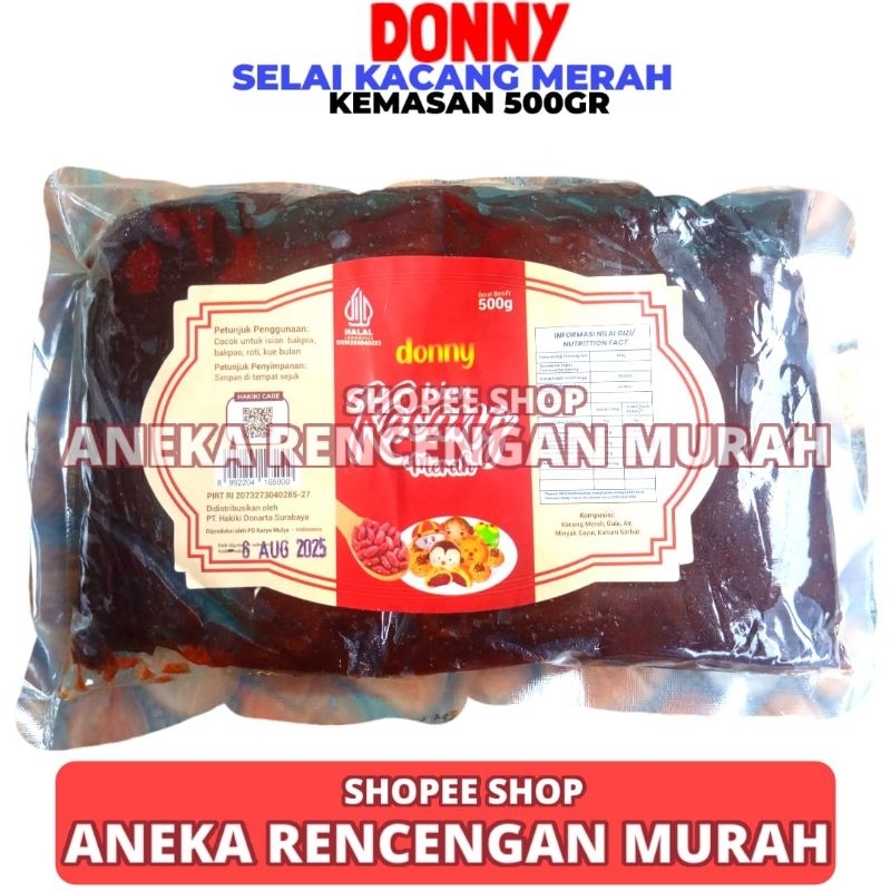 

Isian Filling Selai Kacang Merah 500 GR Donny