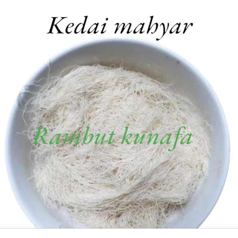 

Paket rambut kunafa 250Gr + Selai pistachio 100Gr