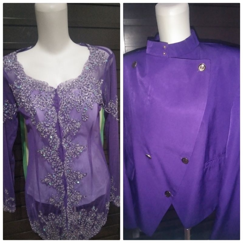 Preloved Kebaya Besan / Bridesmaid & Beskap Besan / Bridesmaid Ungu