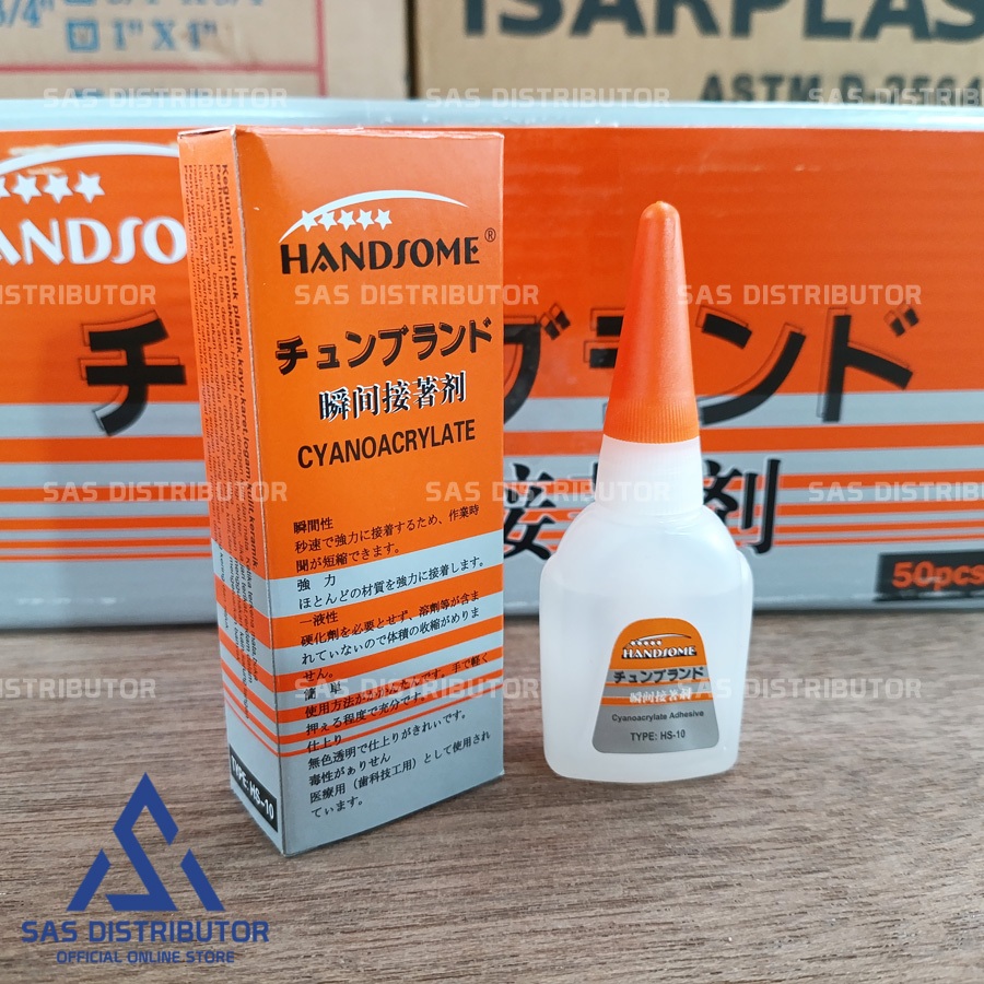 

Lem Korea Handsome Original 100% / Lem Besi Super / Lem Cair Super Serba Guna / Lem Setan
