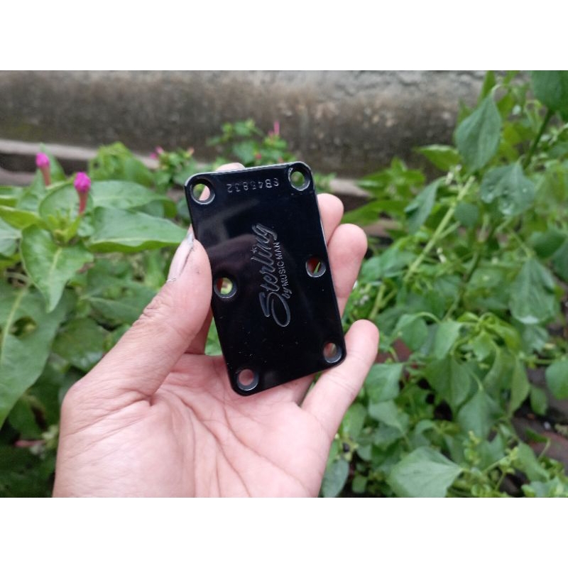 Neck Plate Join Bass Sterling By Musicman Black Original