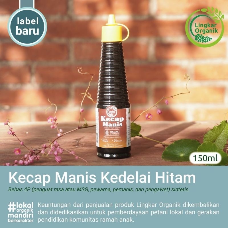 

Kecap Organik Tanpa MSG Lingkar Organik 150ml