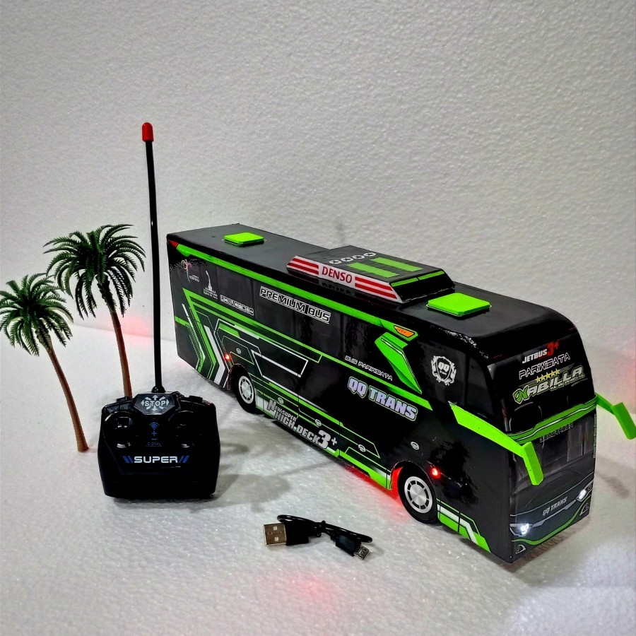 Mainan Bus basuri REMOT CONTROL led telolet Basuri - Remot+ LED, Dengan Telolet