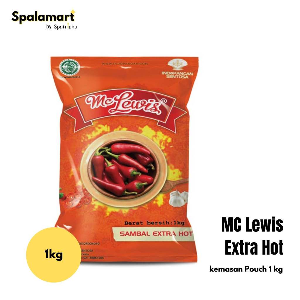 

Mc Lewis Chili Sauce Extra Hot 1 kg / Saus Cabai Mc Lewis Extra Hot 1 kg