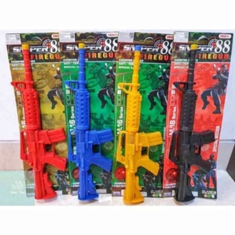 Mainan Anak Senapan Kretek Bungi M16 Snipper 88 Fire Gun