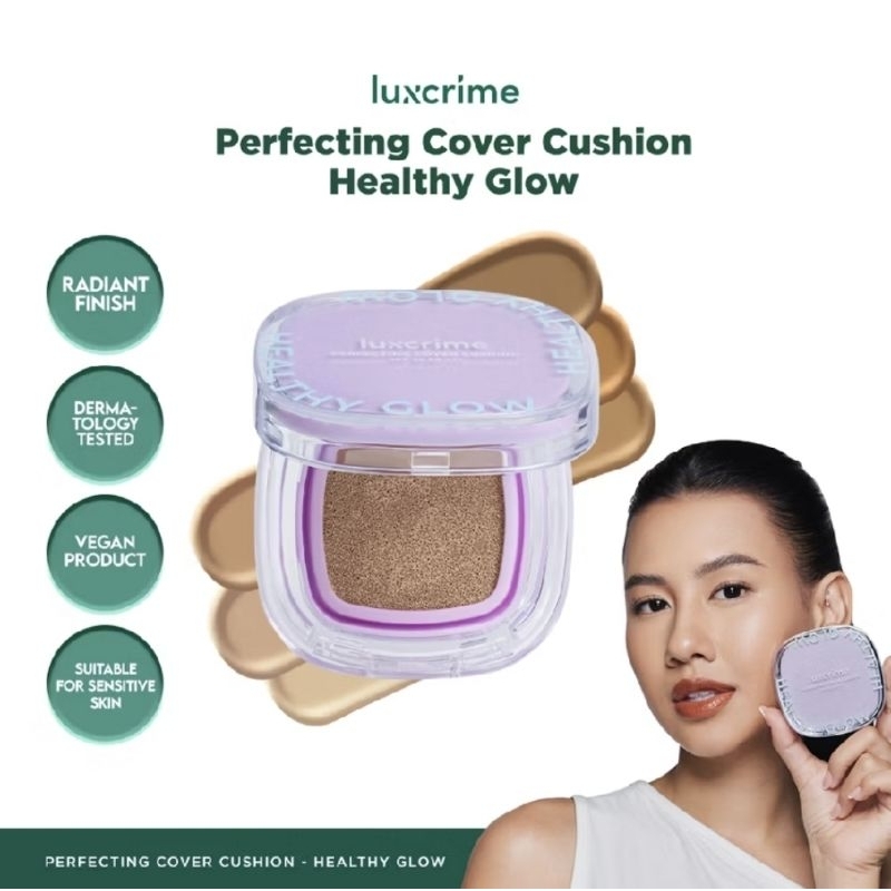 Luxcrime Perfecting Cover Cushion - Healthy Glow SPF 35 PA+++ FULL / REFILL - Cushion Luxcrime