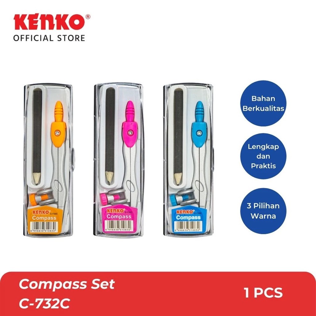 

Compass Set / Set Kompas / Set Jangka C-732C KENKO