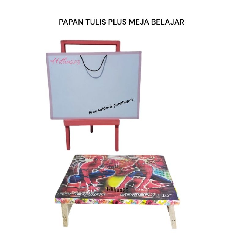 

Satu Set Alat Belajar Anak Meja Belajar Karakter Lipat Plus Papan Tulis