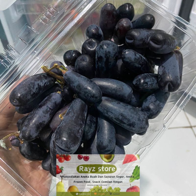 

ANGGUR JARI SAPHIRE HITAM MANIS DAN CRUNCHY