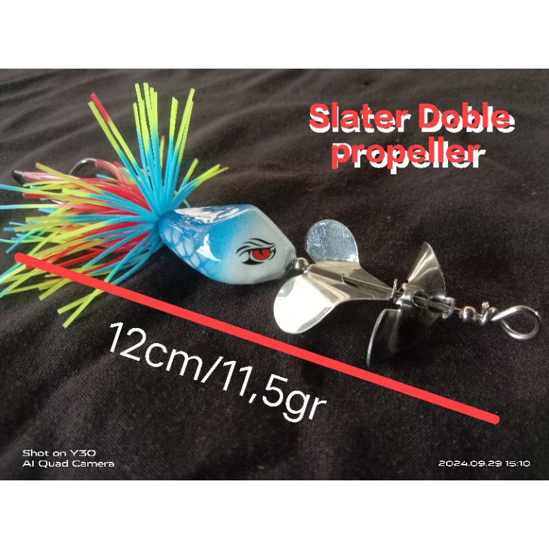 Mini slater Doble propeller umpan gabus dan Toman