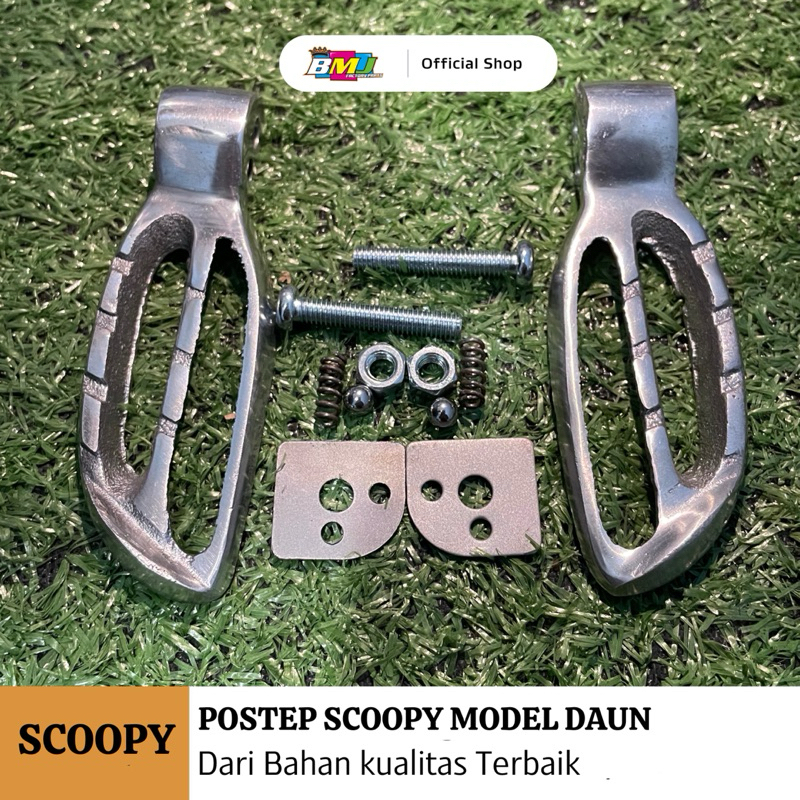 FOOTSTEP BELAKANG MODEL DAUN SCOOPY FI SCOOPY ESP PIJAKAN KAKI BELAKANG SCOOPY STEP BELAKANG SCOOPY 