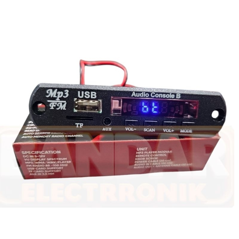 Kit Module Mp3 Bluetooth 12Volt