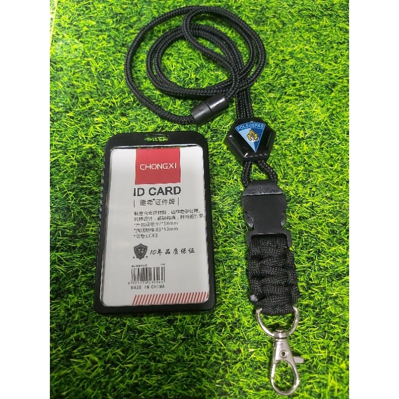 

lanyard hexa id card holder tali gantungan custom logo polsuspas polisi khusus lapas