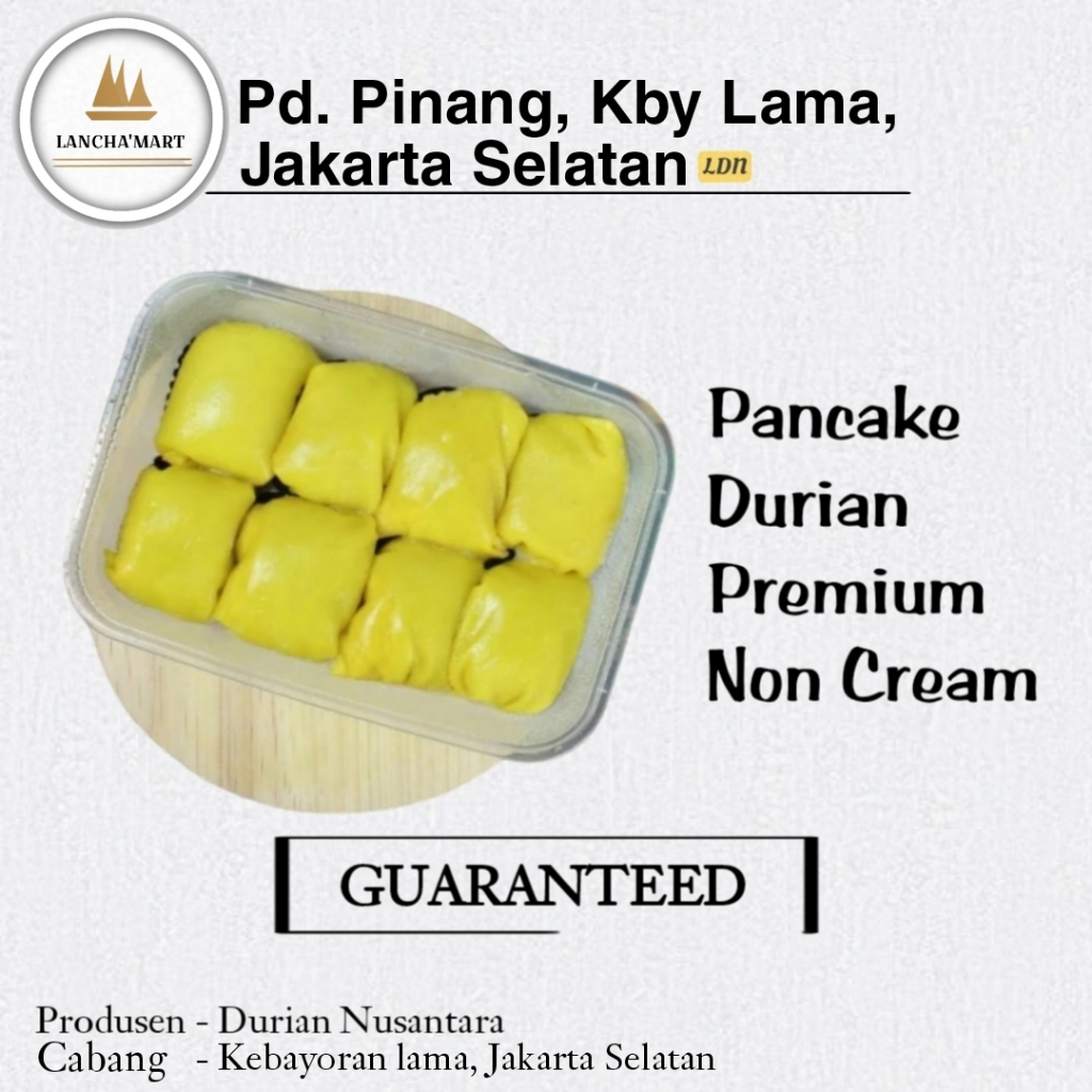 

PANCAKE DURIAN NON CREAM REGULER ISI 8 PCS / PANCAKE DURIAN XL / MEDIUM ORI isi8