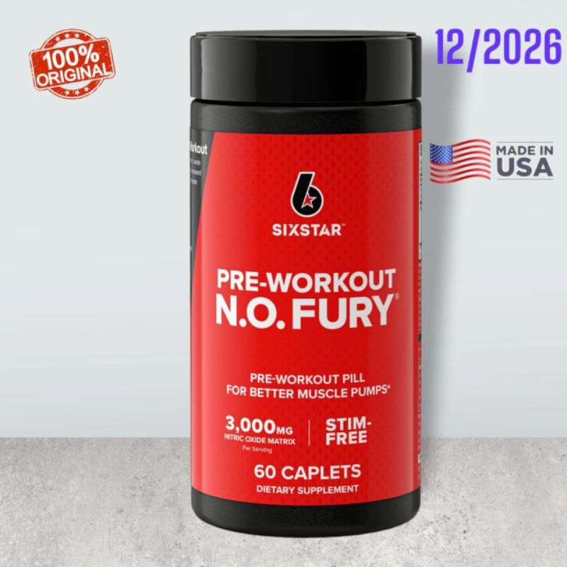 

Muscletech Six Star Nitric Oxide NO Fury Pre-Workout 60 Caplets