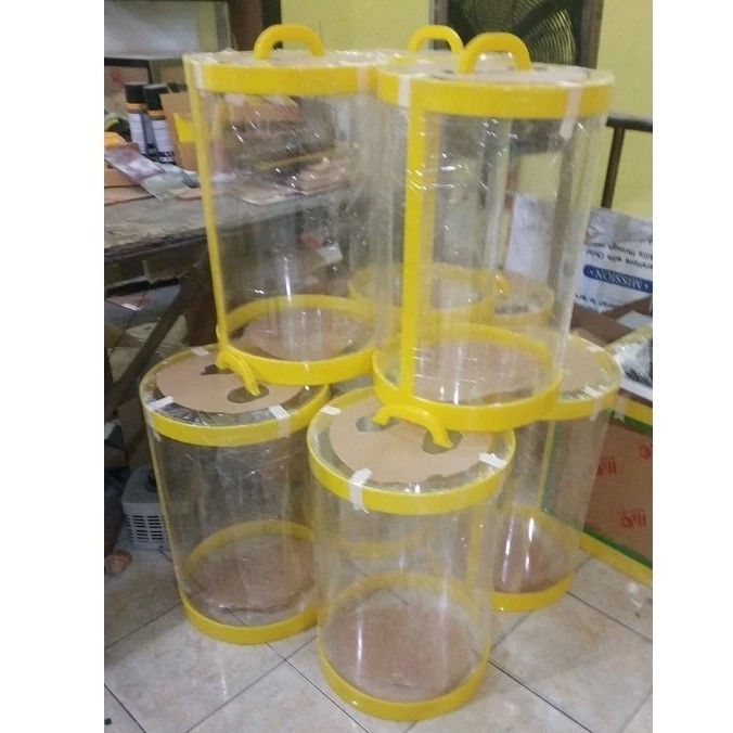 Tabung Acrylic Minuman ES buah 50 liter D35 tinggi 55 Akrilik Aquarium Es